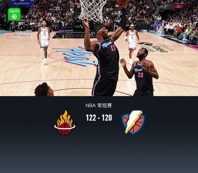 热火122-120险胜雷霆,维金斯准绝杀,亚历山大空砍39分
